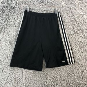 Nike Shorts Boys Large Athletic Black Basketball White Black